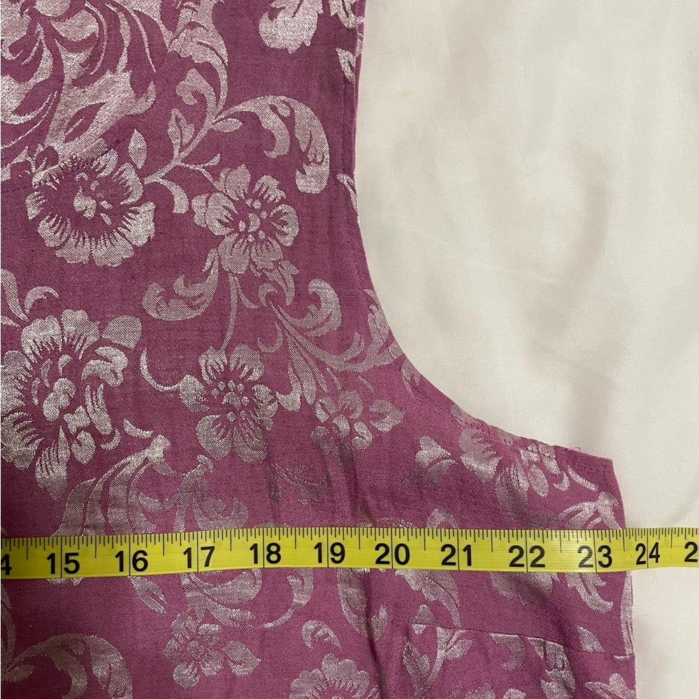 3 Piece Wm suit. Linen- cotton blend. Rose/lavender color. EUC. So feminine. - Picture 12 of 16